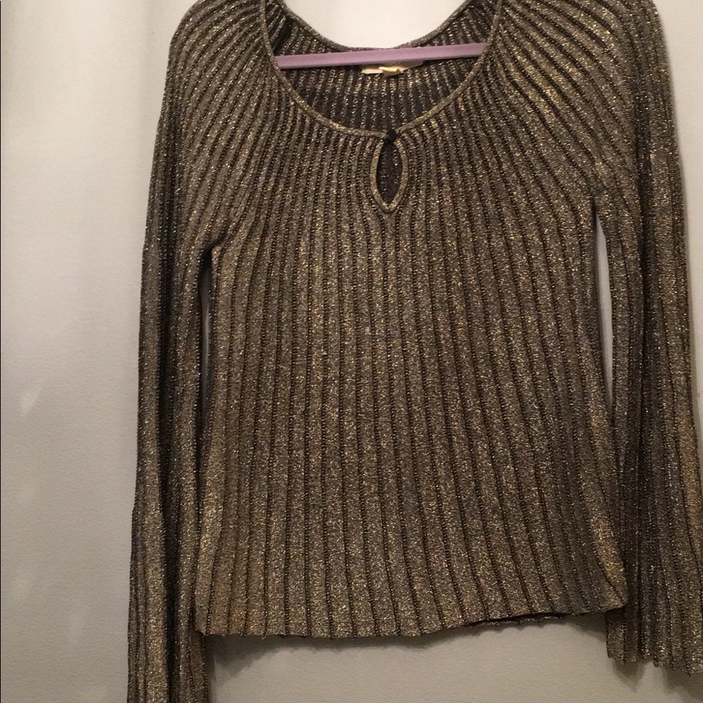 Staring at the stars Gold & Black sparkly blouse